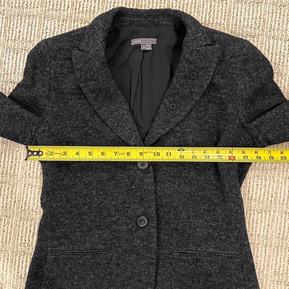 VINCE WOOL BLEND GRAY BLAZER WOMEN'S SIZE 6-8 RUNS SMALL - Picture 6 of 12